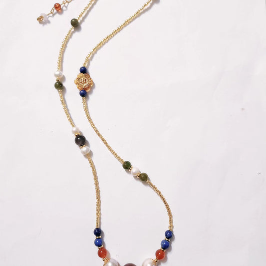 Handmade Crystal Necklace - Summer's Harvest