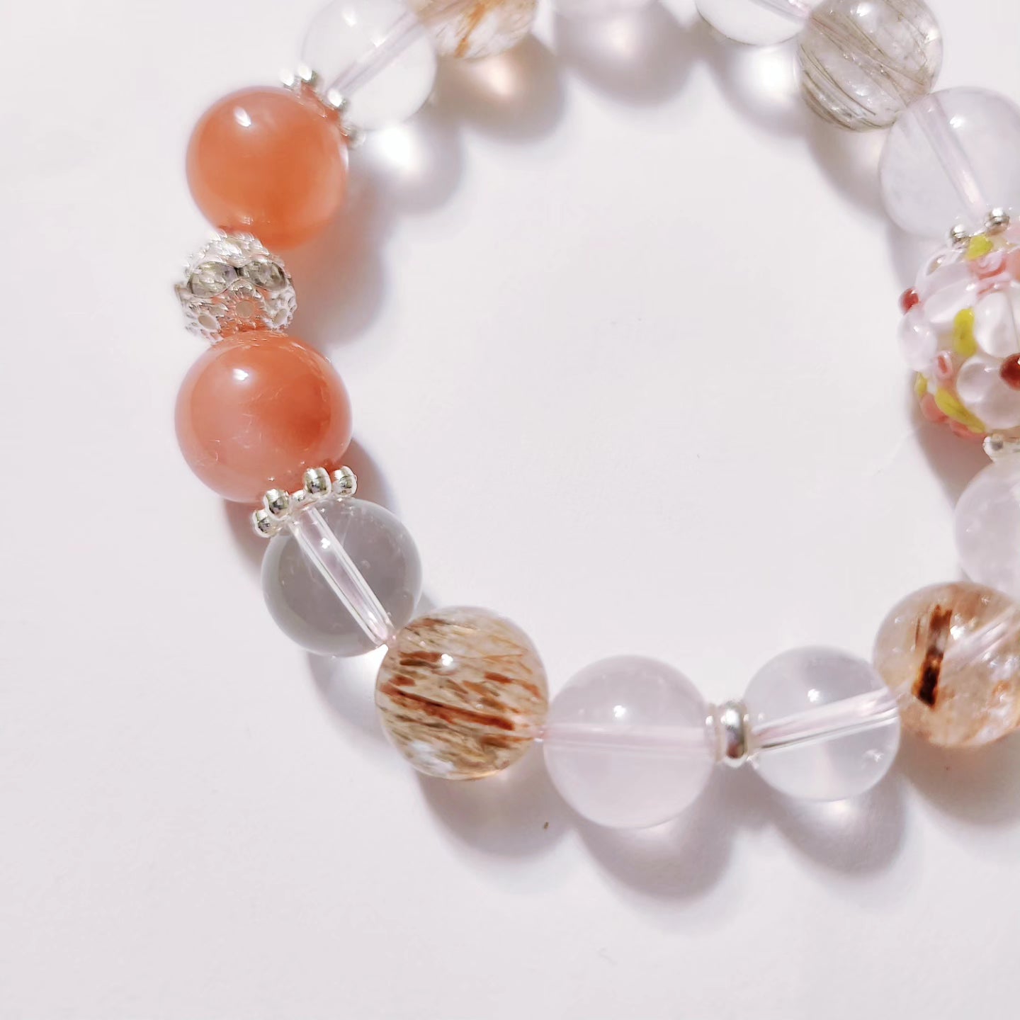 Handmade Crystal Bracelet Dewdrop Blossom