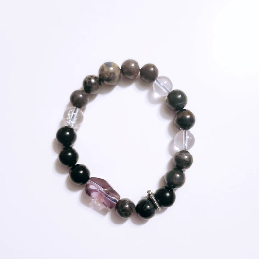 S925 SILVER Handmade Crystal Bracelet- Mystery of Dark Soul