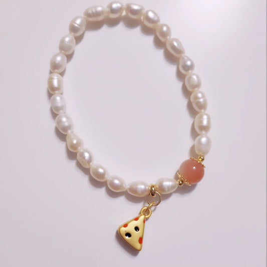 Handmade Crystal Bracelet- Fresh Cheesecake