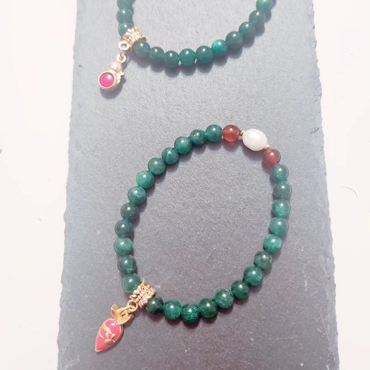 Handmade Crystal Bracelet- Mrs Green