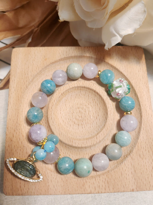 Handmade Crystal Bracelet-Serene Blossom