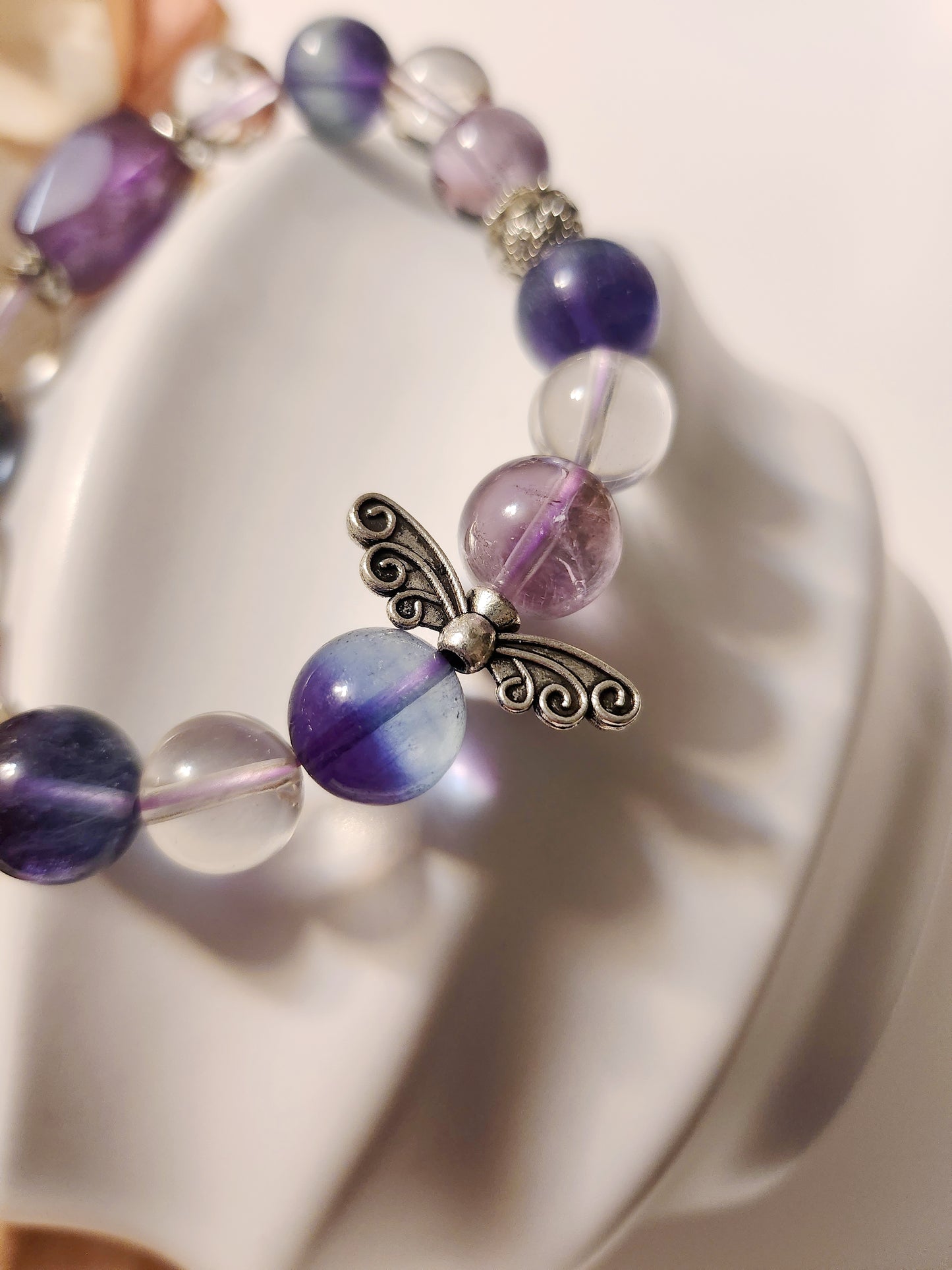 Handmade Crystal Bracelet- Dreamy Purple