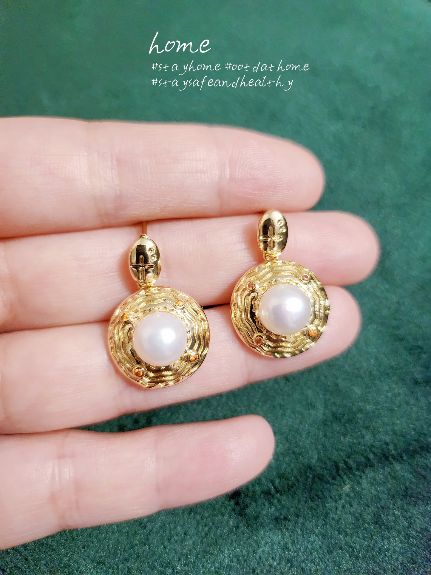 Freshwater Pearls 14K Gold Plated Earring