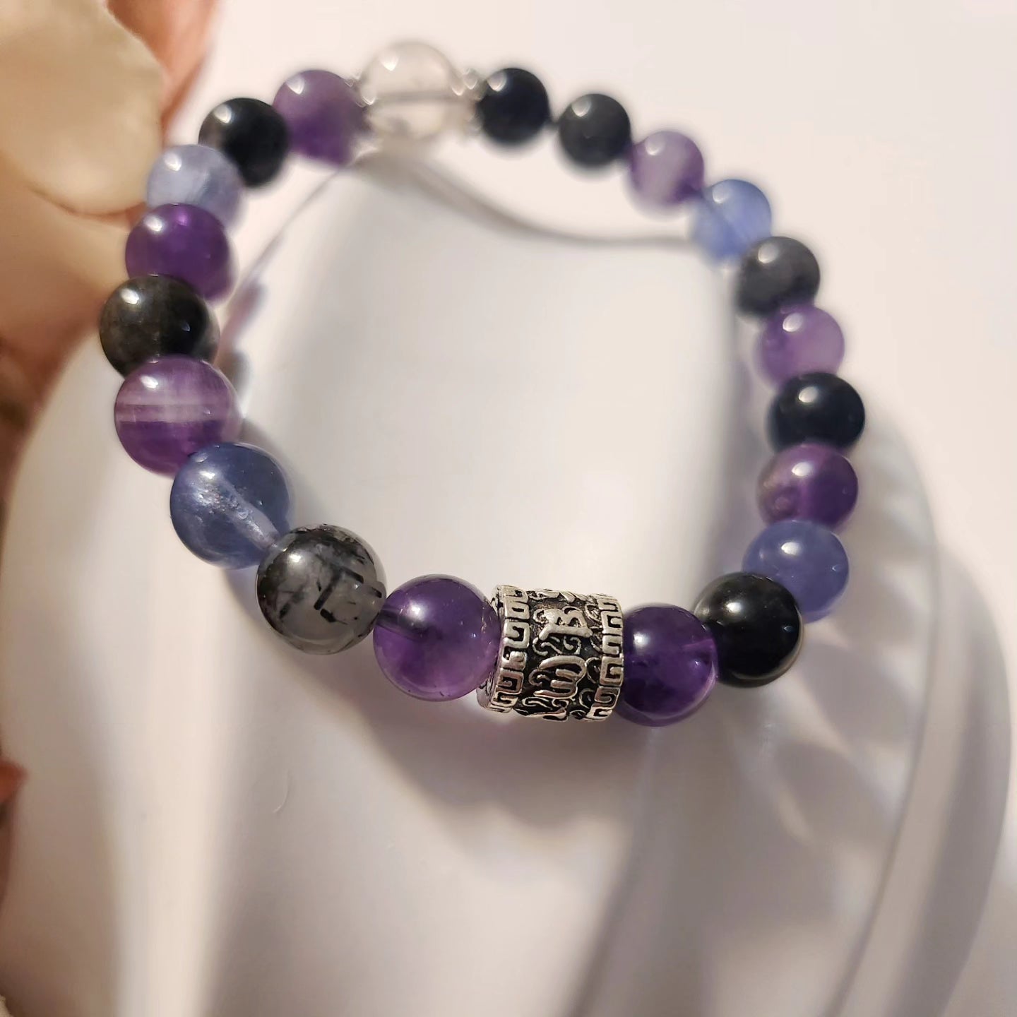 Handmade Crystal Bracelet- Violet Bless