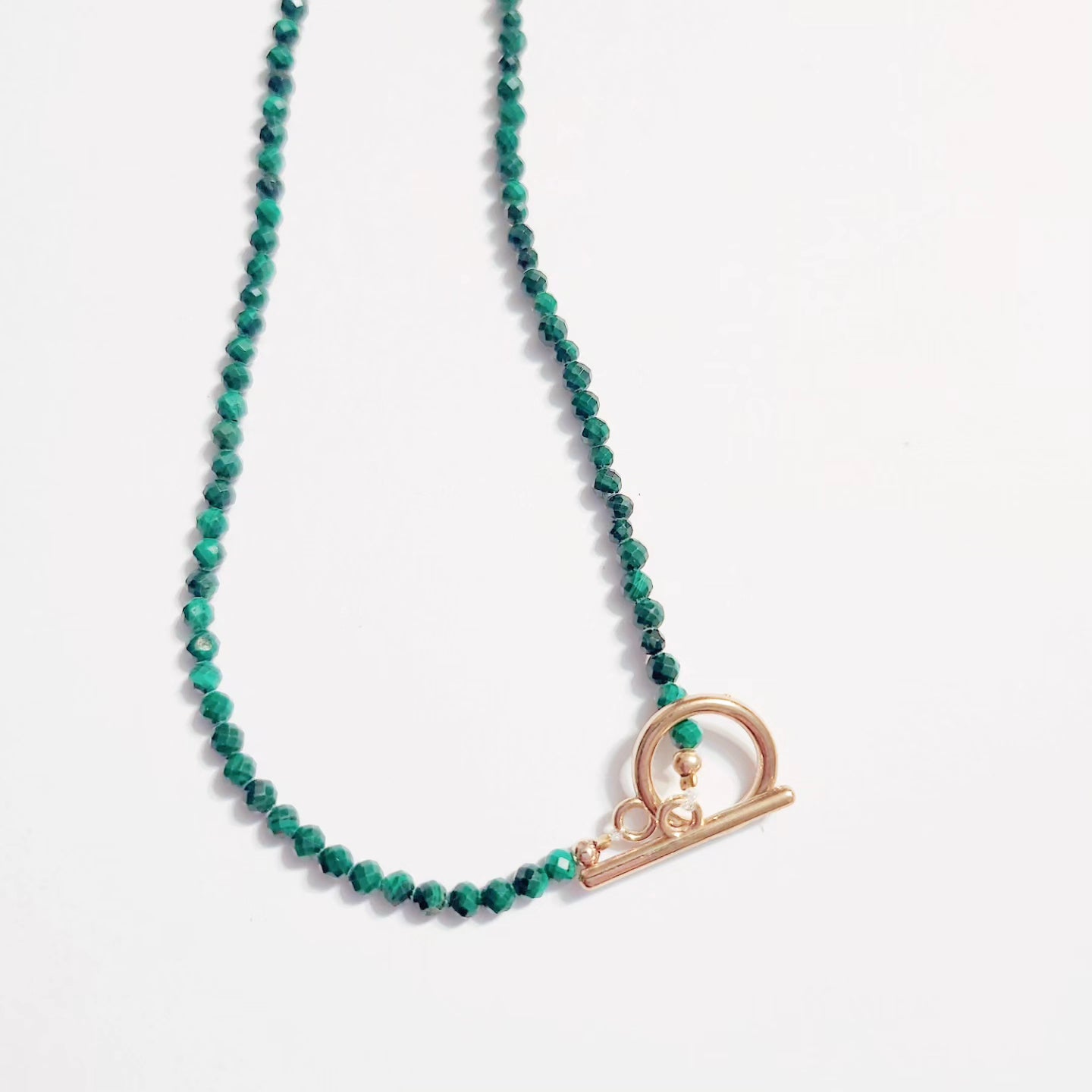 Handmade Crystal Necklace - Gilded Grace