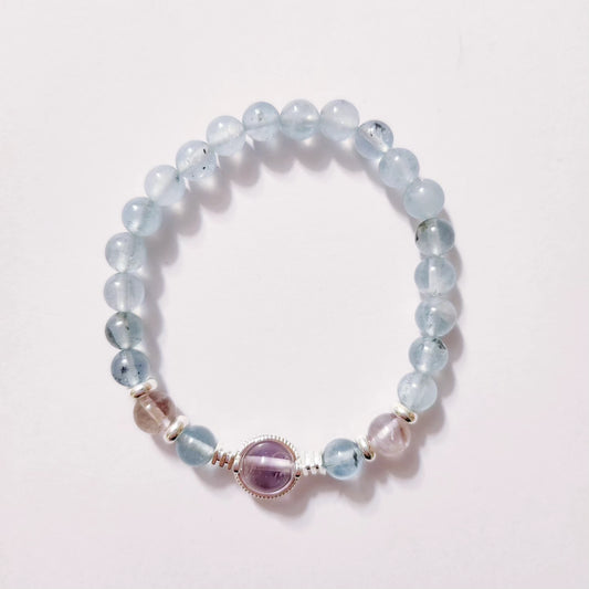 Handmade Crystal Bracelet- Sea Salt Ice Cream