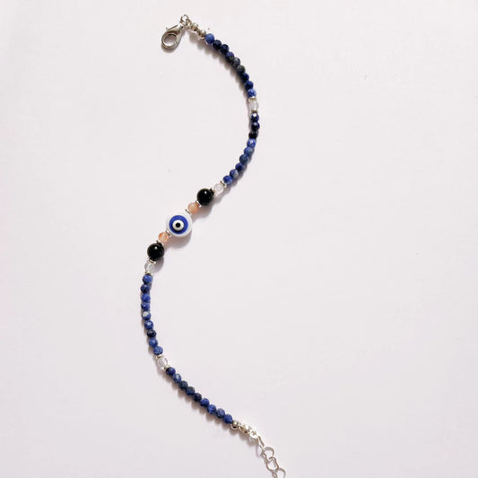 Handmade Crystal Bracelet- Blue Eye