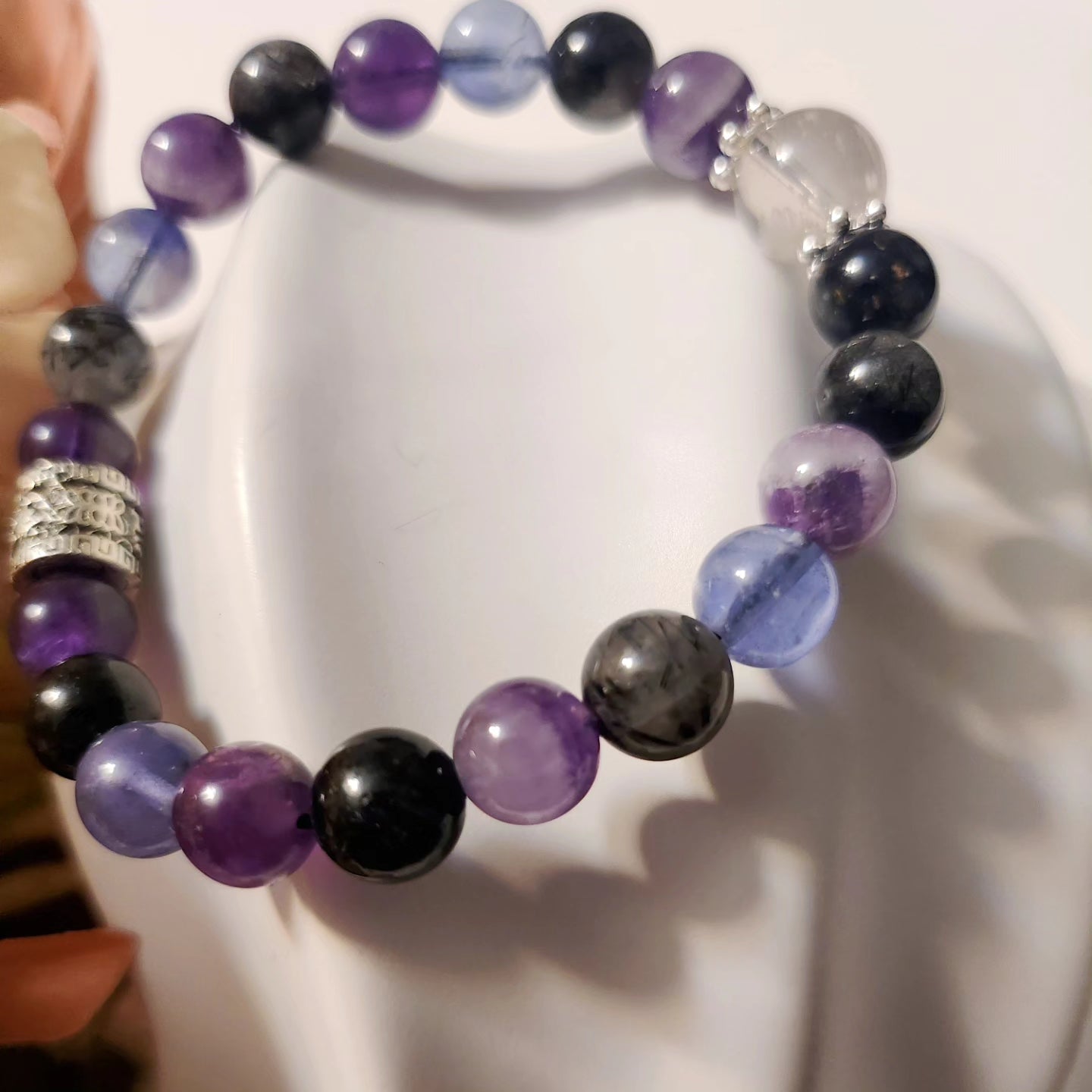 Handmade Crystal Bracelet- Violet Bless