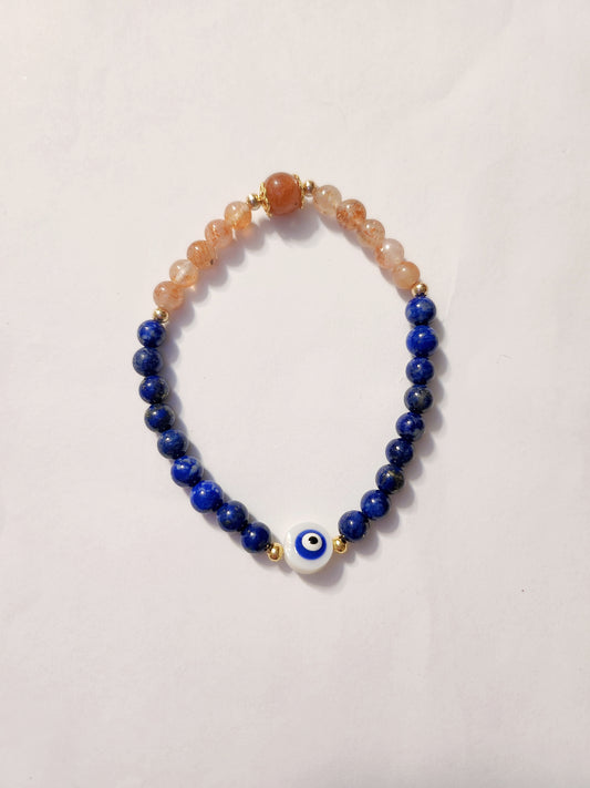 Handmade Crystal Bracelet Radiant Evil Eye