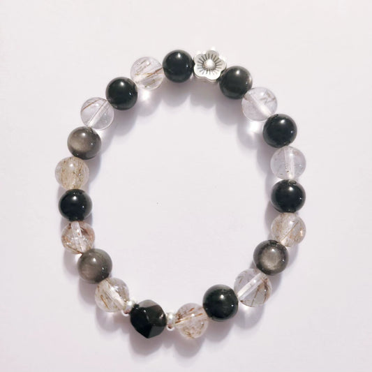 Handmade Crystal Bracelet- Shadow Veil